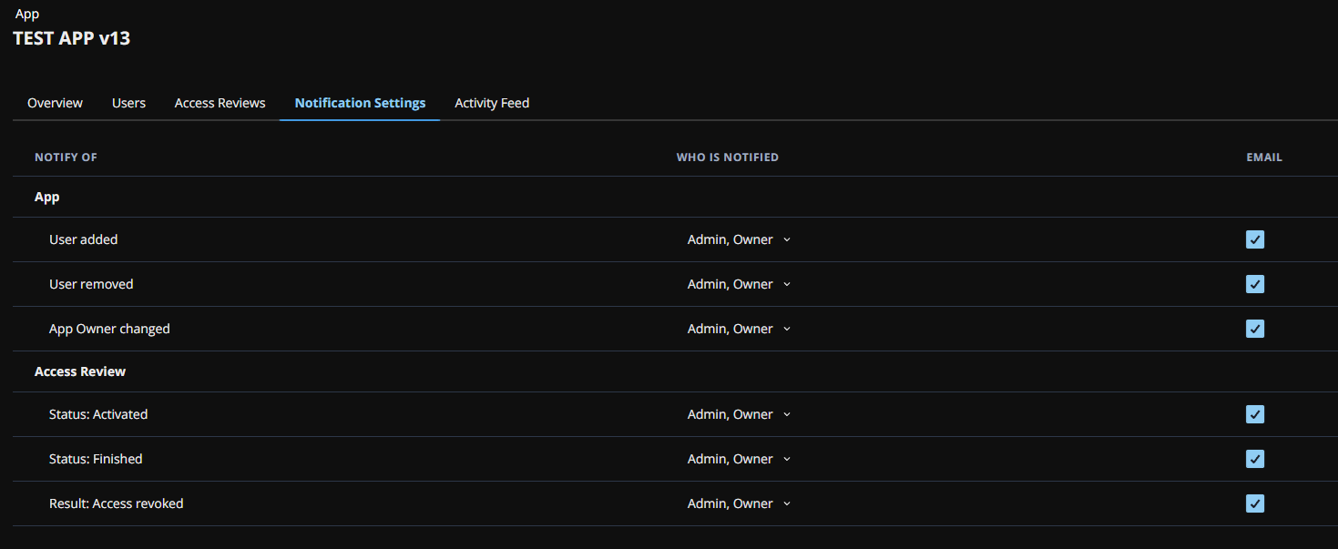 Configure UAR notifications